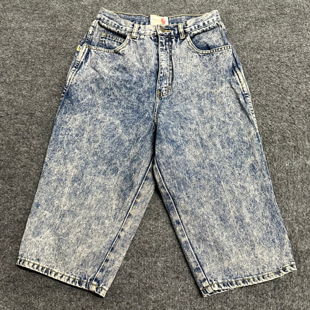 Sasson Denim Shorts Womens Size 24 Blue Acid Wash High Waisted Relaxed Vintage